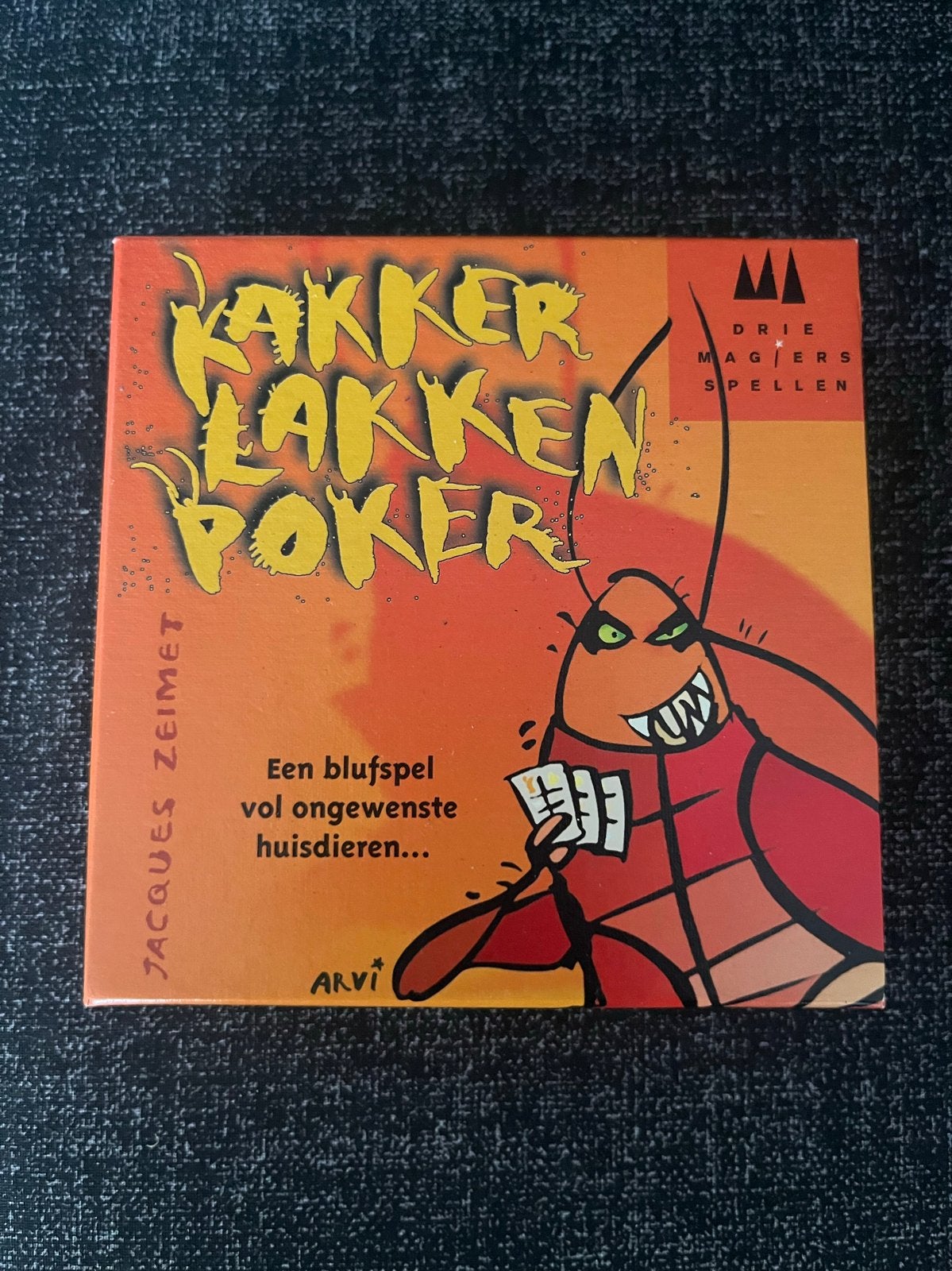 Kakkerlakken Poker - Blufspel vol ongewenste huisdieren, Drie of vier spelers, Ophalen of Verzenden, Zo goed als nieuw