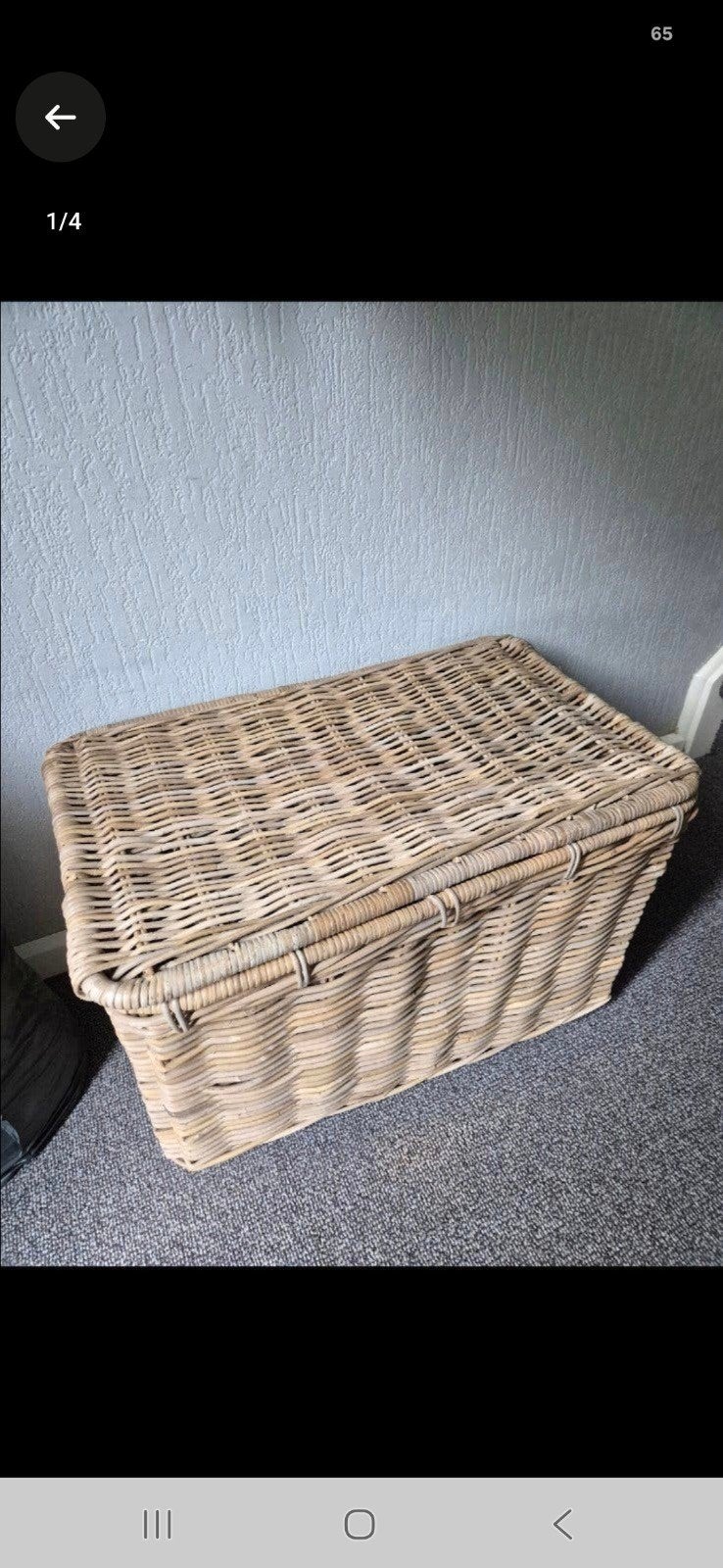 NIEUW😊grote opbergmand met deksel 43x71x44, Huis en Inrichting, Woonaccessoires | Schalen en Manden, Mand, Nieuw, Ophalen of Verzenden