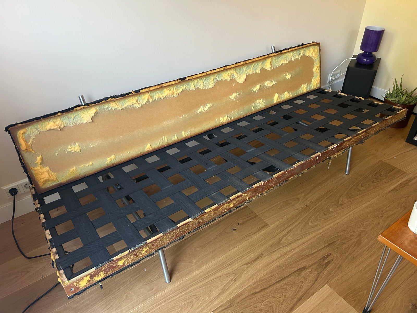 Frame Martin Visser slaapbank BR02, Ophalen, Zo goed als nieuw, Tweepersoons, Zwart