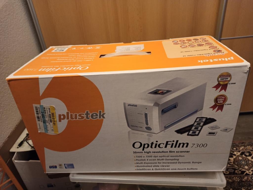 Plustek OpticFilm 7300 35mm diascanner film ALS NIEUW + doos, Computers en Software, Scanners, Diascanner, Ophalen of Verzenden