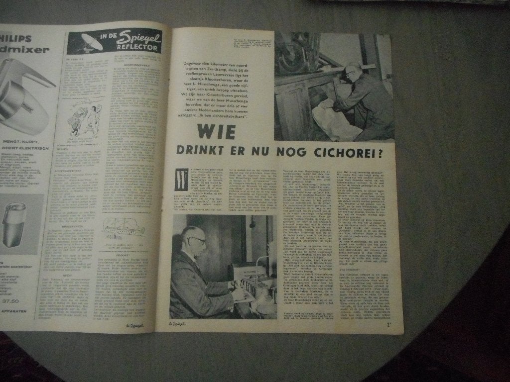 Kloosterburen. L. Musschenga. Cichoreifabrikant. 1960., Verzamelen, Ophalen of Verzenden, 1960 tot 1980, Nederland, Knipsel(s)