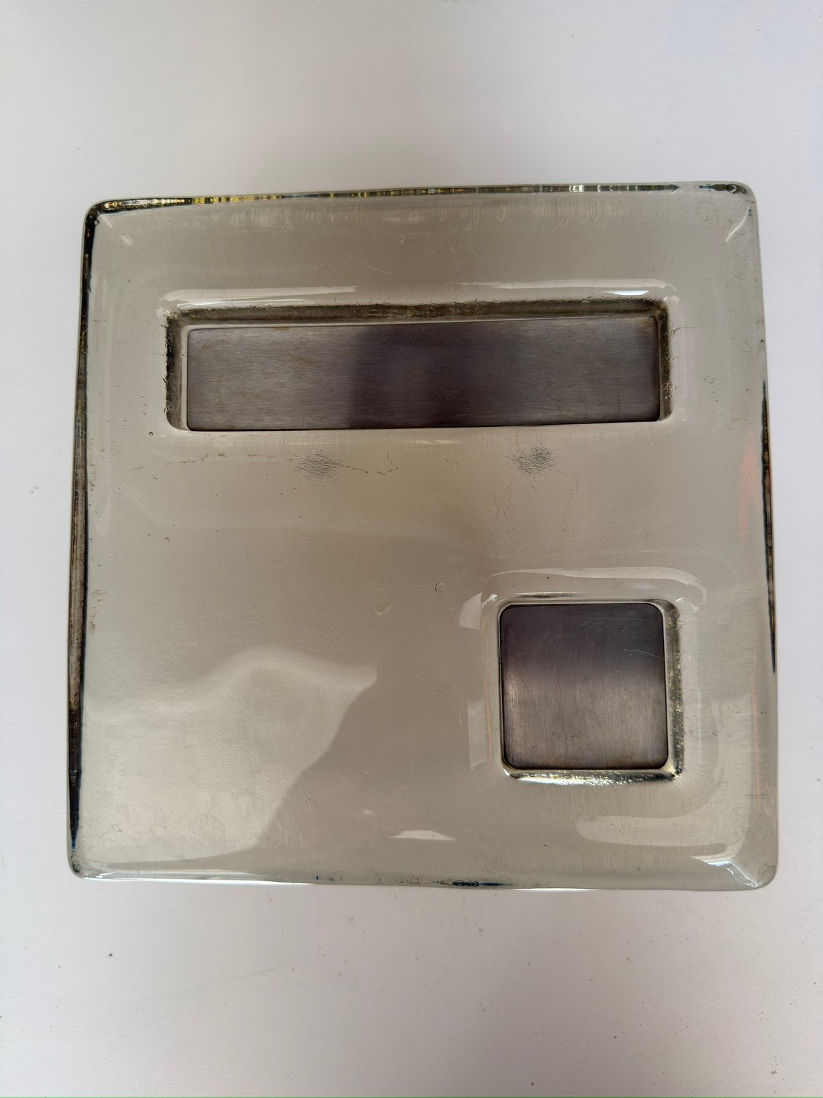 Originele vintage glazen deurgreep jaren 60  Bungalow beslag, Ophalen of Verzenden