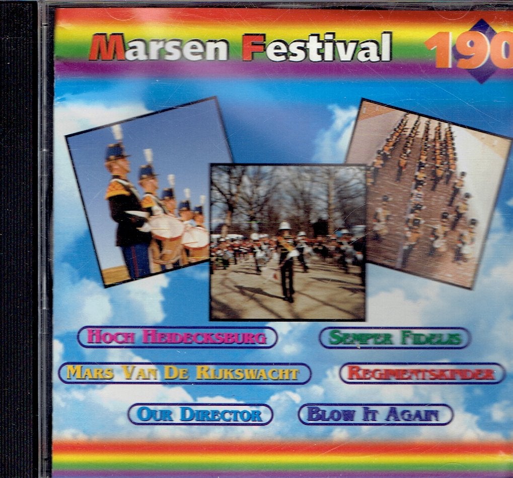 Hafabra -Marsen Festival 190 -  Militaire en Burger Korpsen, Ophalen of Verzenden, Inclusief doosje, Album, Blaasorkest/fanfare