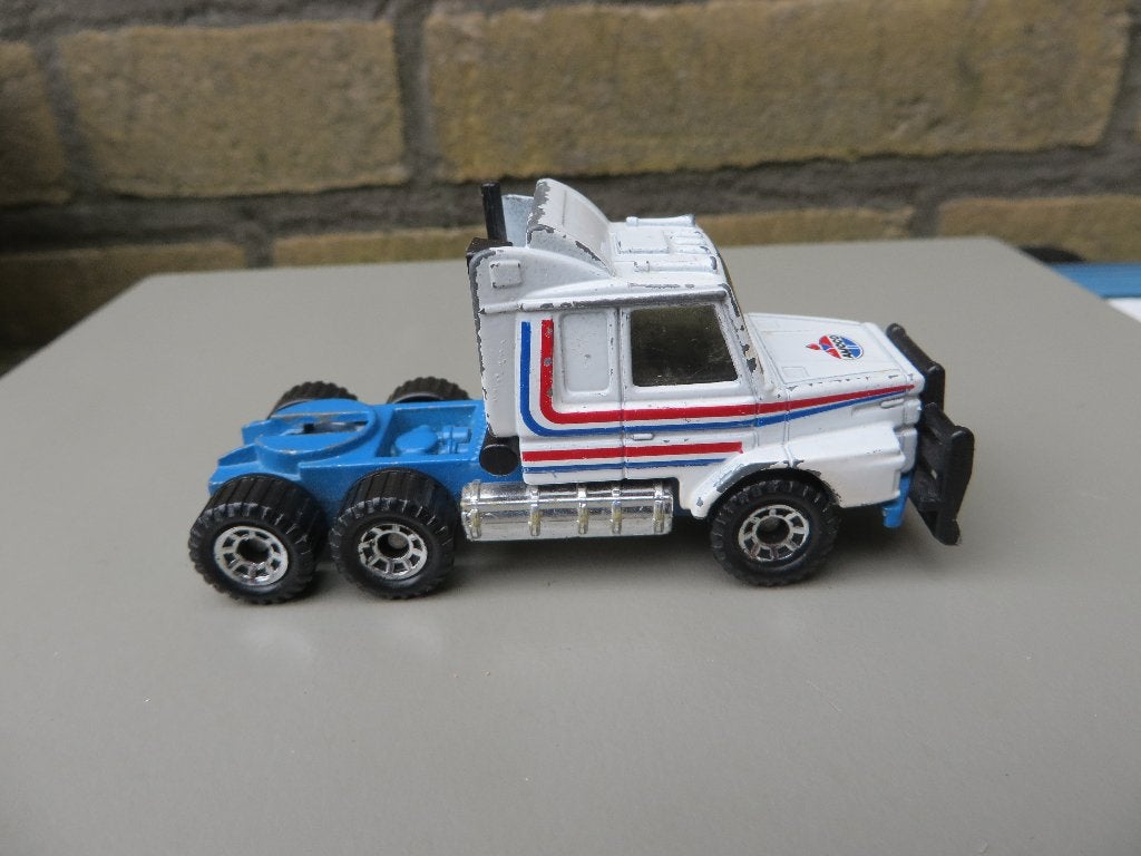Matchbox Scania T142 Amoco Truck, Ophalen of Verzenden, Gebruikt, Bus of Vrachtwagen