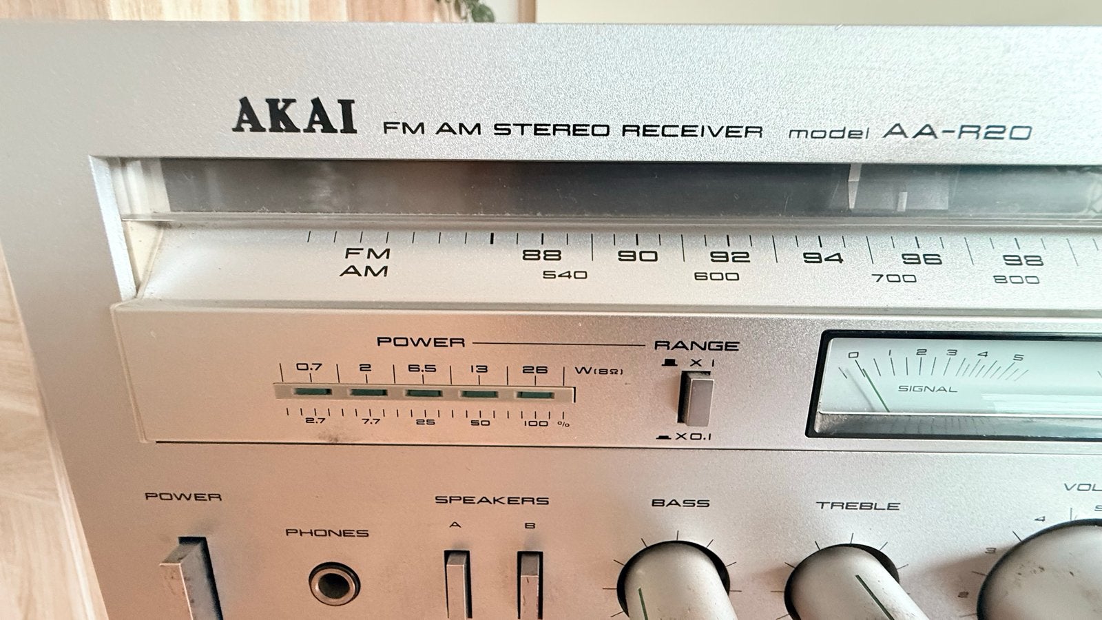 Akai AA-R20 FM AM Stereo Receiver - Vintage Audio, Gebruikt, Ophalen, Overige merken, Minder dan 60 watt