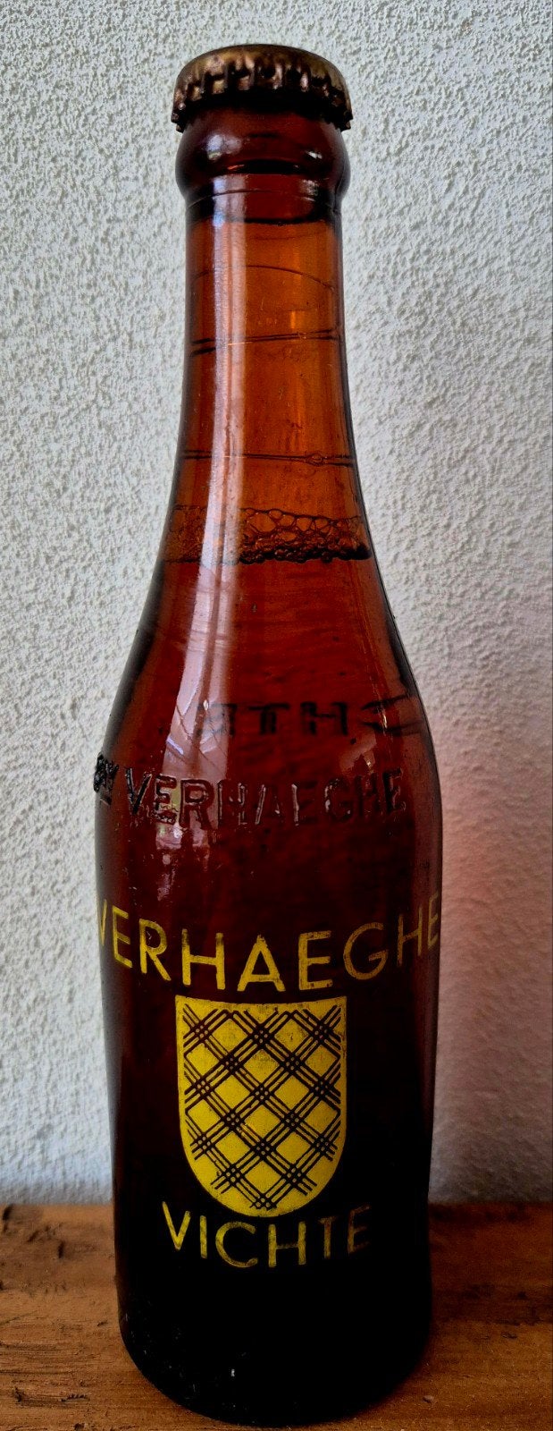 Oude fles bier VERHAEGHE VICHTE 1/3ltr VERA bieren. Verzamel, Ophalen of Verzenden, Zo goed als nieuw, Flesje(s), Overige merken