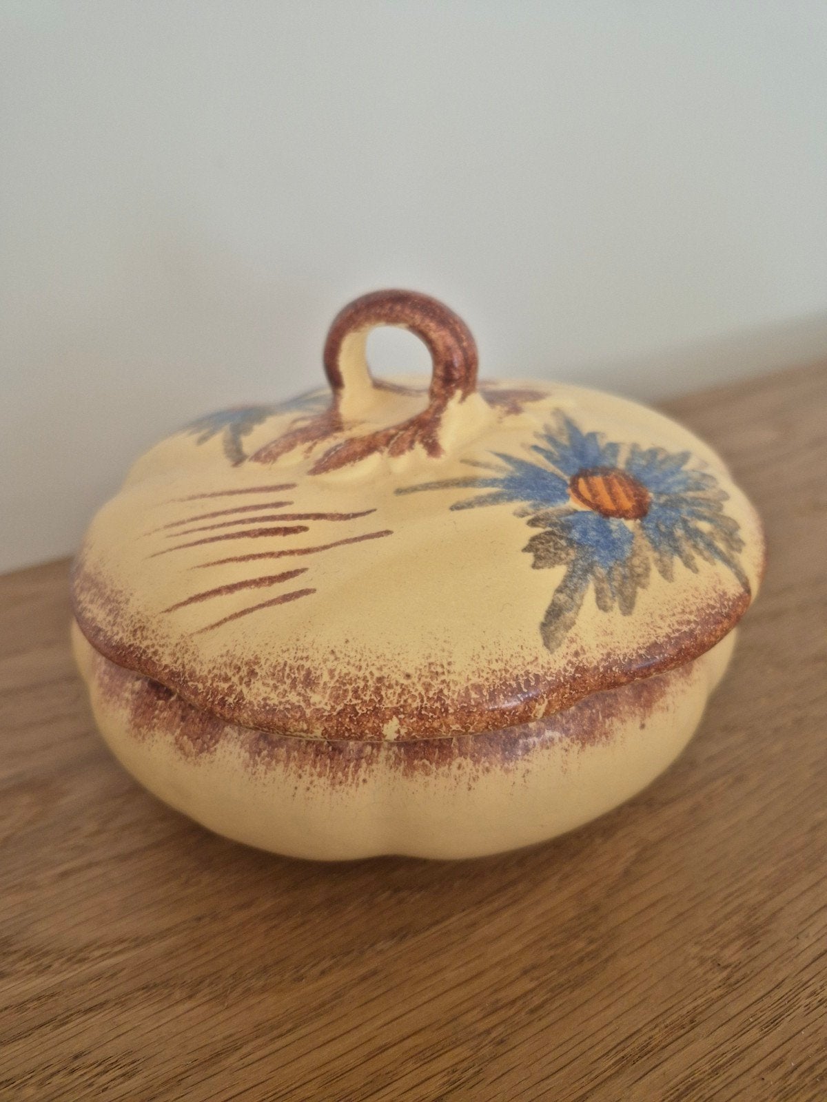 Vintage Elsterwerda Keramiek Potje met Deksel - Bloemen, Antiek en Kunst, Antiek | Keramiek en Aardewerk, Ophalen of Verzenden