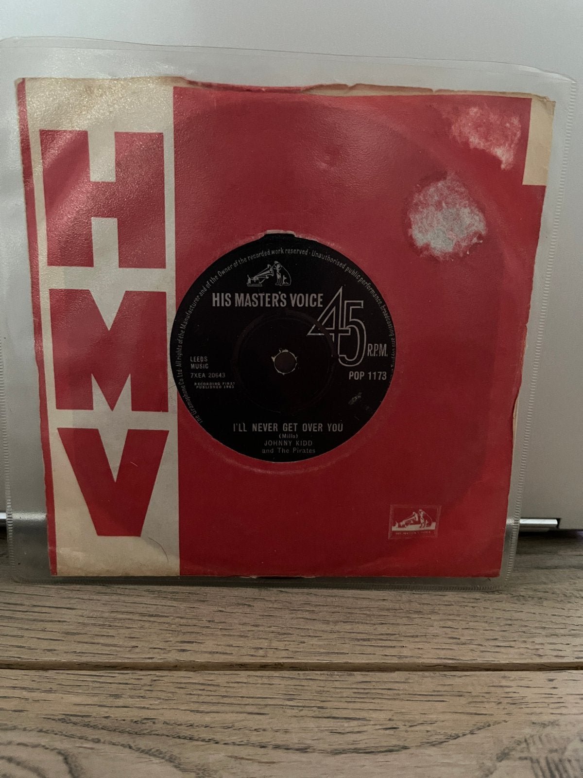 Johnny Kidd and The Pirates - I'll Never Get Over You Single, Originele persing, 7 inch, Ophalen of Verzenden, Zo goed als nieuw