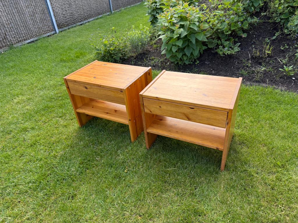 Nachtkastjes met lade (50x35x45), Huis en Inrichting, Ophalen, Gebruikt, Minder dan 45 cm, Minder dan 55 cm