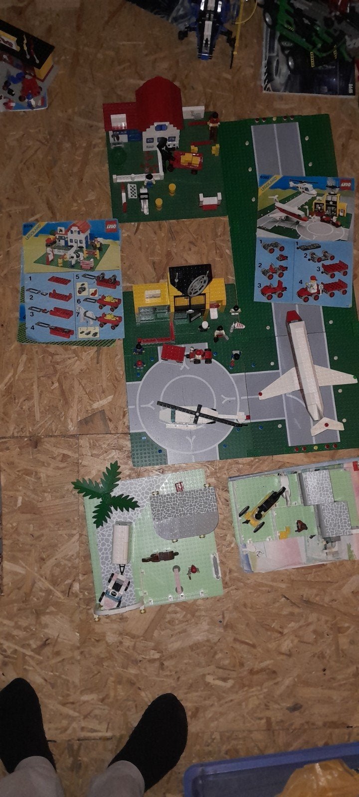 Lego legoland vliegveld manege partij 6419 6392 6379 netjes, Gebruikt, Lego, Ophalen of Verzenden, Compleet
