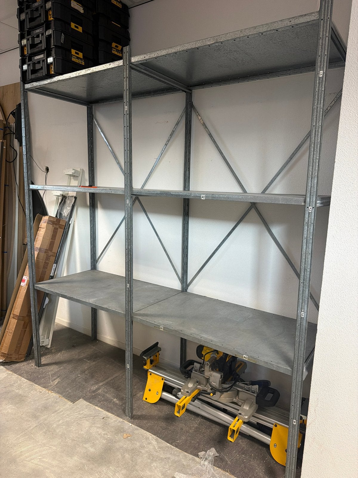 Stevige metalen stellingkast 200x60 cm, Ophalen