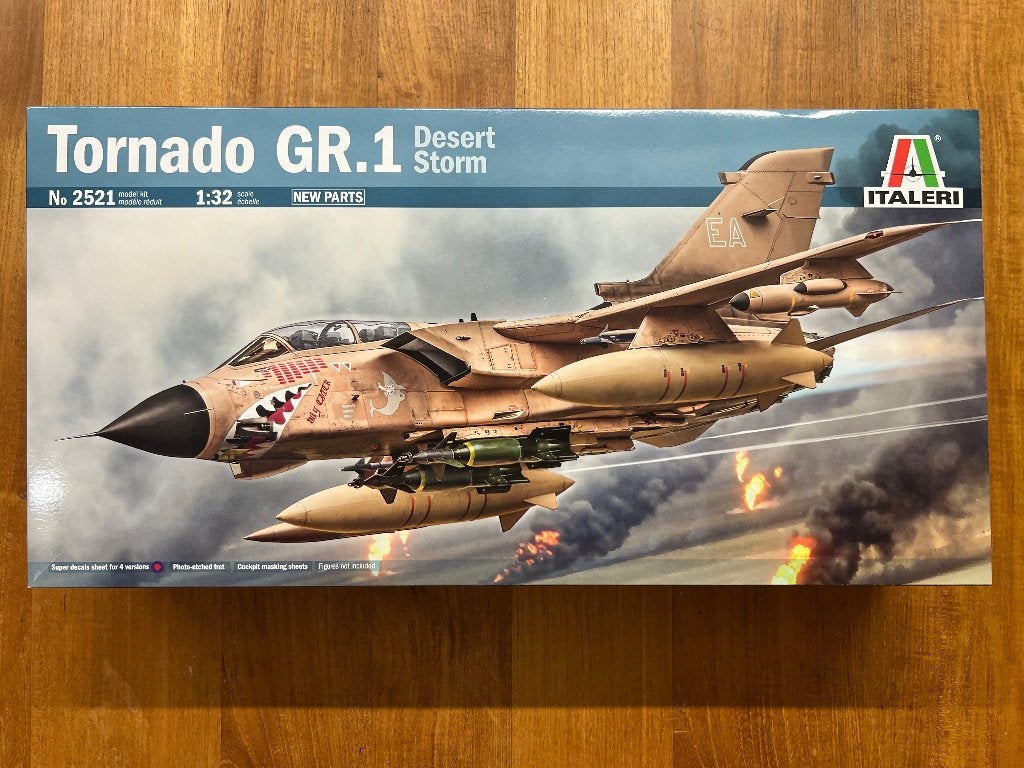 Italeri Tornado GR.1 Desert Storm 1:32 bouwpakket – 2521, Italeri, Nieuw, Ophalen of Verzenden, Groter dan 1:72