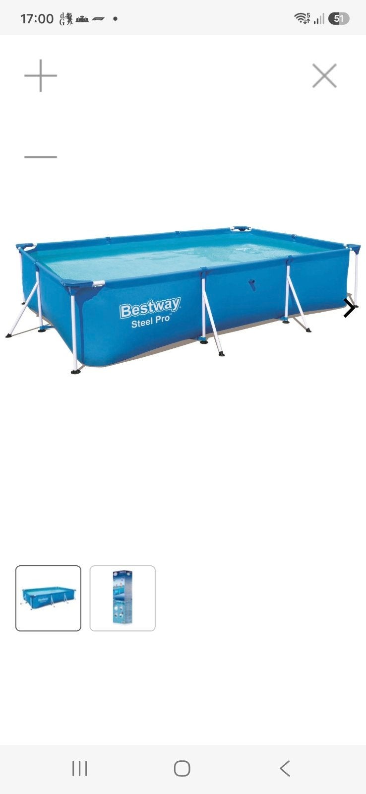 Bestway zwembad met assessoires, Ophalen, Gebruikt