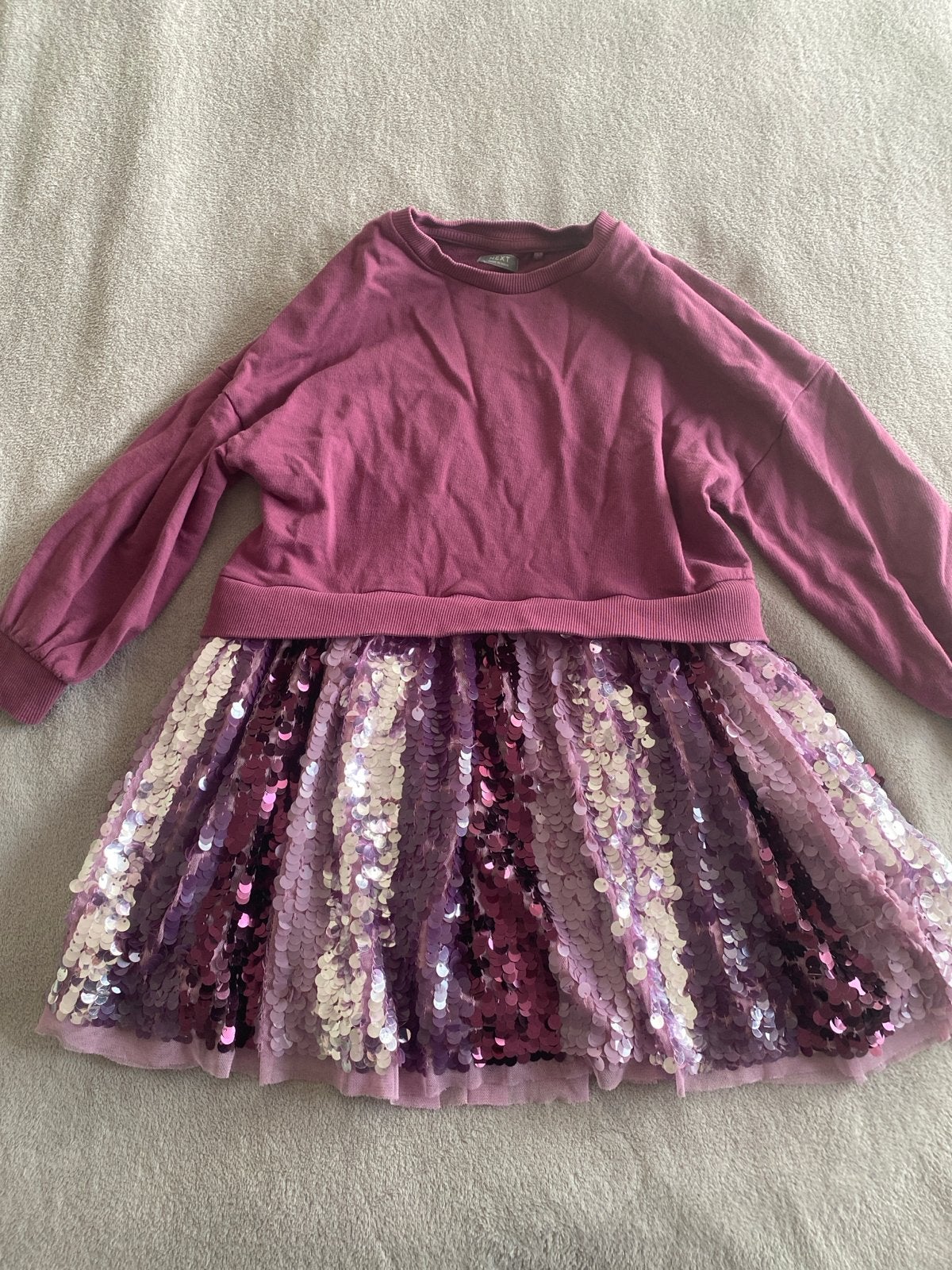 Next Girls Sparkly Sequin Dress - Size 116, Ophalen of Verzenden, Zo goed als nieuw, Meisje