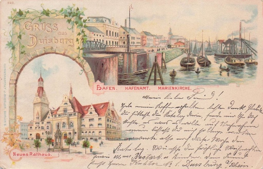 702-159-021 Duisburg, Verzenden, Voor 1920, Duitsland