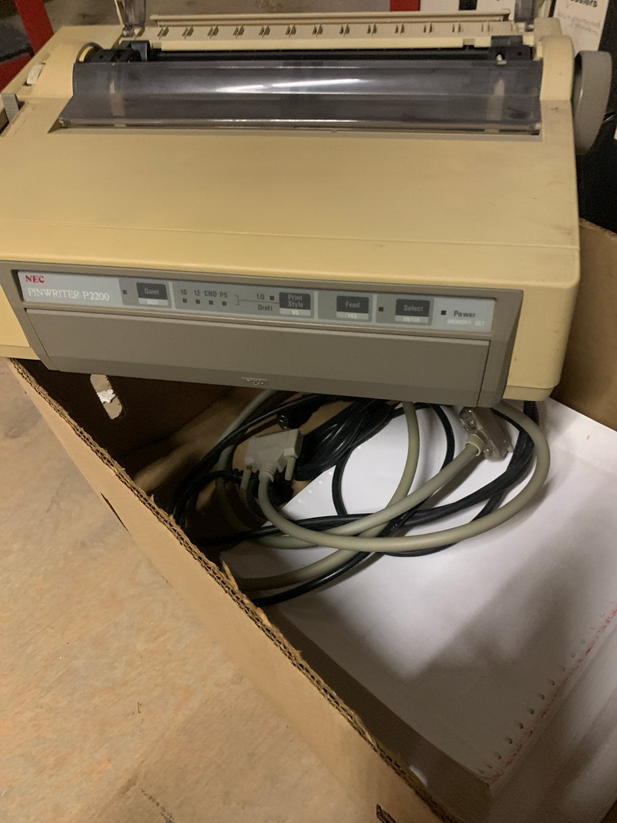 NEC Pinwriter P2200 Matrixprinter - Vintage Printer, Computers en Software, Ophalen, Zwart-en-wit printen, Gebruikt, Matrix-printer