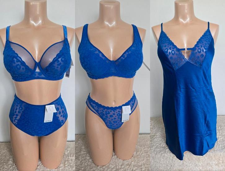 Nieuw chantelle bh 90d 95d 100d 80e 85e 90e 95e 100e 75f 80f, Kleding | Dames, Blauw, ., Ophalen of Verzenden, BH