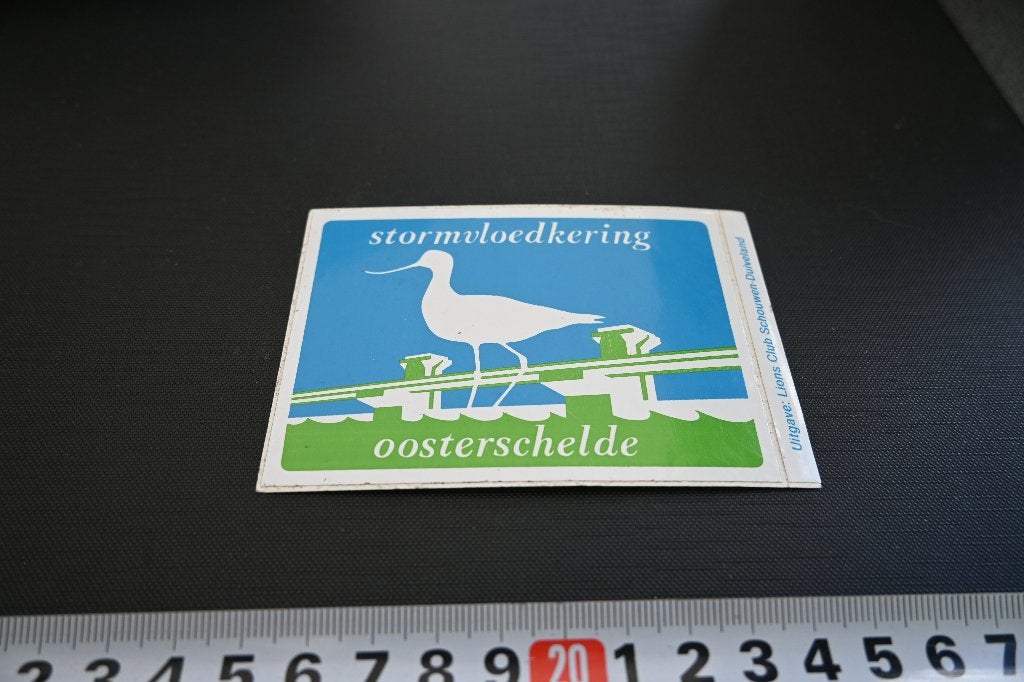 sticker stormvloedkering oosterschelde *, Ophalen, Zo goed als nieuw
