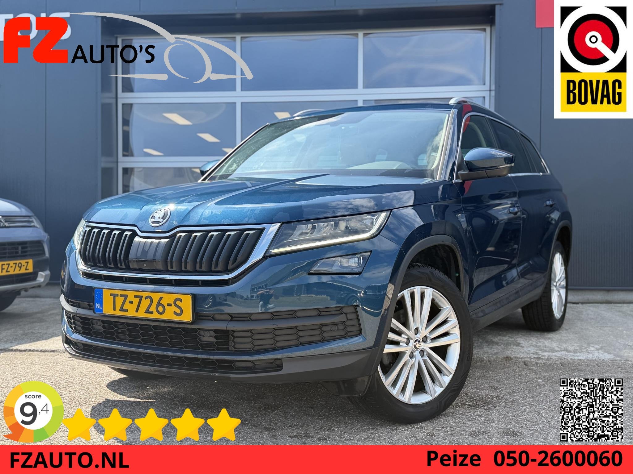 Skoda Kodiaq 1.5 TSI Style Business Automaat - Full Option -, Auto's, Skoda, Bedrijf, Te koop, Kodiaq, 360° camera, ABS, Adaptieve lichten
