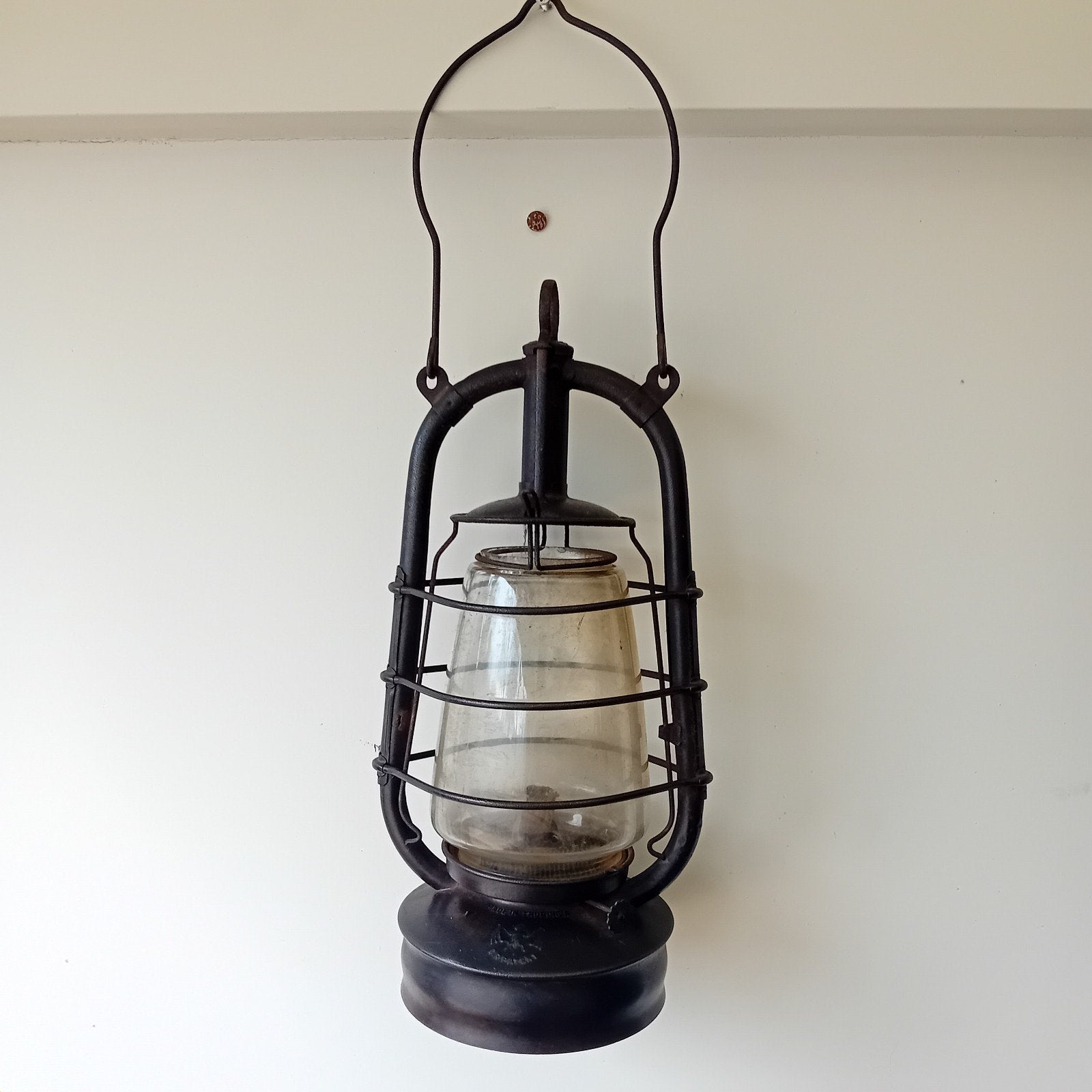 Antieke stormlamp / olielamp - Made in Thuringia, Ophalen
