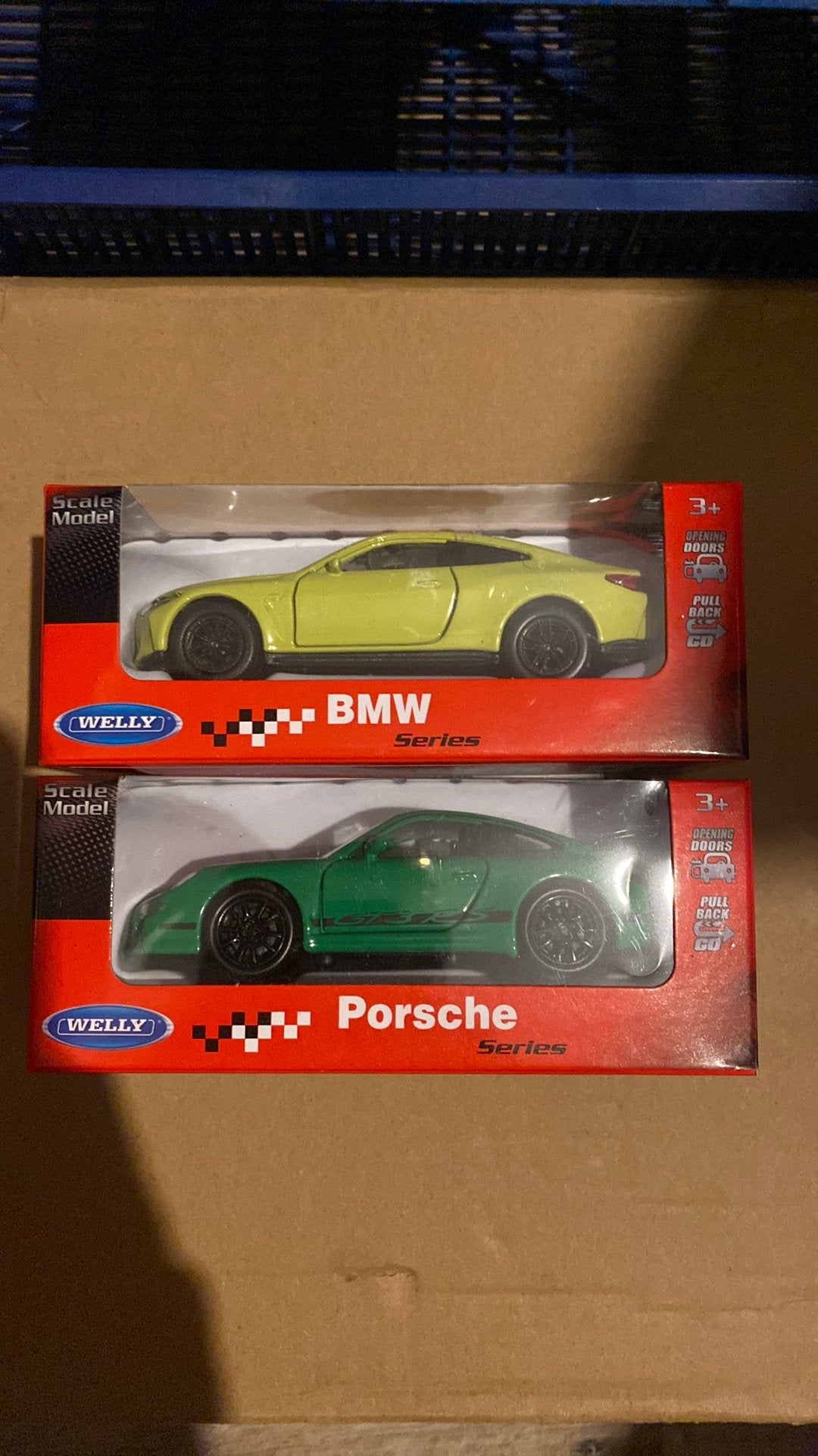 Welly Porsche & BMW, Ophalen of Verzenden, Zo goed als nieuw, Auto, Overige merken