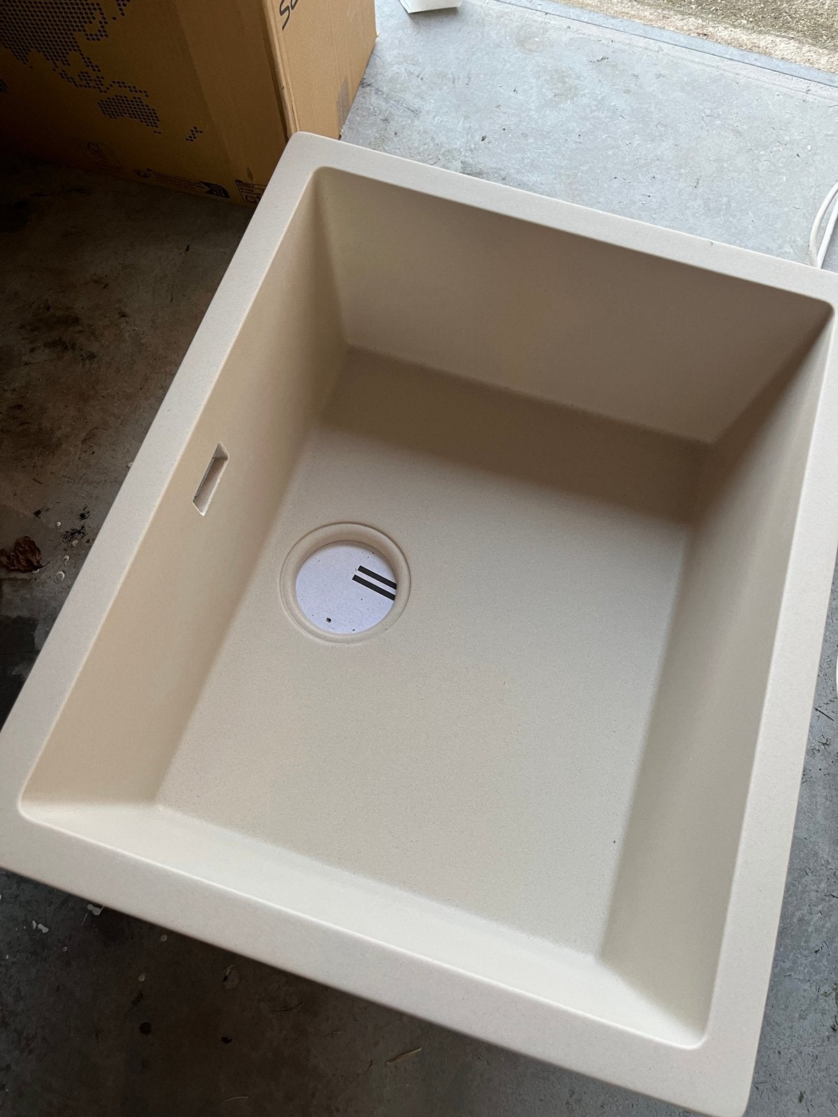 Nieuwe beige keuken spoelbak, Overige typen, Nieuw, Steen/keramiek, Ophalen