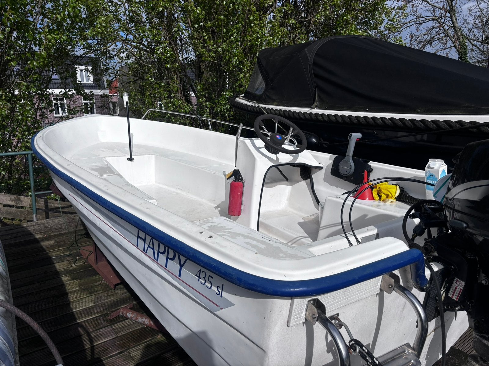Bootje te koop, Watersport en Boten, Buiten- en Binnenboordmotoren, Ophalen, Gebruikt, 5 tot 10 pk, Benzine