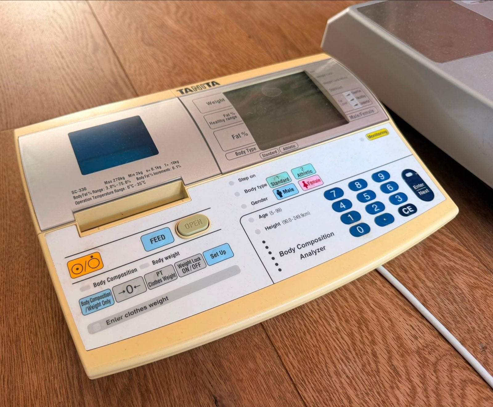 Tanita SC-330 Body Composition Analyzer - Professioneel, Ophalen, Gebruikt, 100 kg of meer, Digitaal