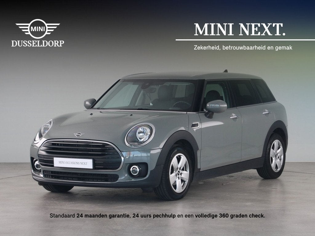 MINI Clubman One Aut. (bj 2021, automaat), Auto's, Gebruikt, 19 km/l, 1100 kg, Zilver of Grijs