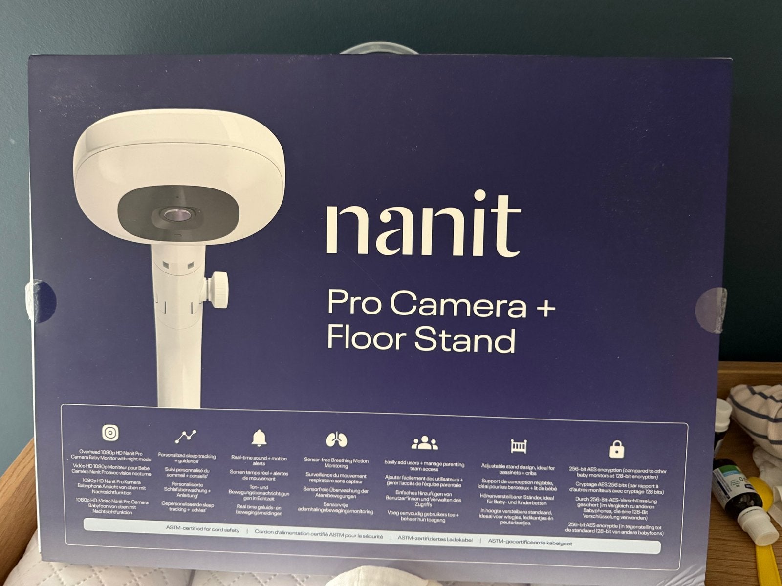 Nanit Pro Camera + Floor Stand - Nieuw in doos, Ophalen, Nieuw, 250 meter of meer, Camera