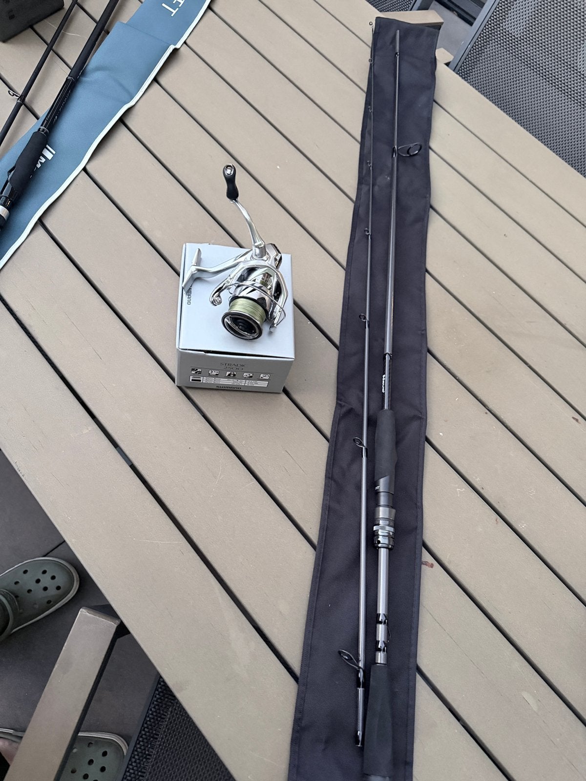 Nays NXT hengel met Shimano stradic 2500, YGK Bornrush, Ophalen of Verzenden, Zo goed als nieuw