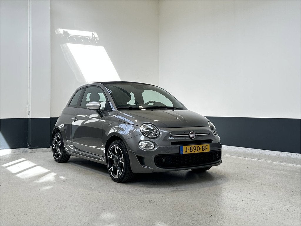 Fiat 500 C 1.0 Hybrid Rockstar | Navigatie| Bluetooth | Airc, Auto's, Fiat, Voorwielaandrijving, Cabriolet, 4 stoelen, Leder en Stof