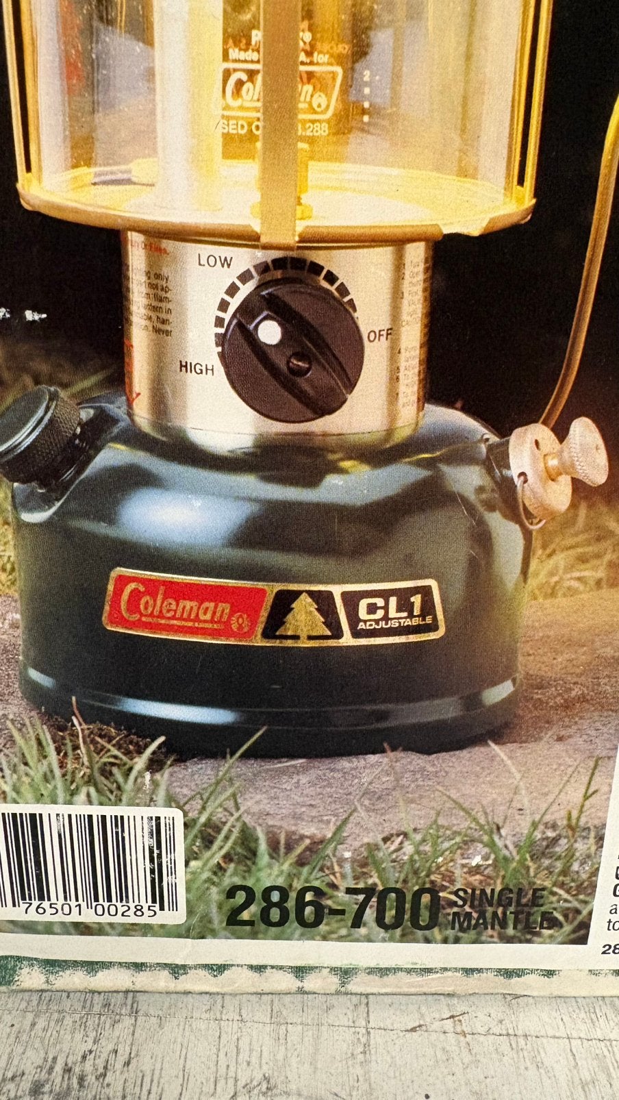 Vintage Coleman CL1 Adjustable lantaarn 286-700 – met doos, Ophalen of Verzenden, Gebruikt