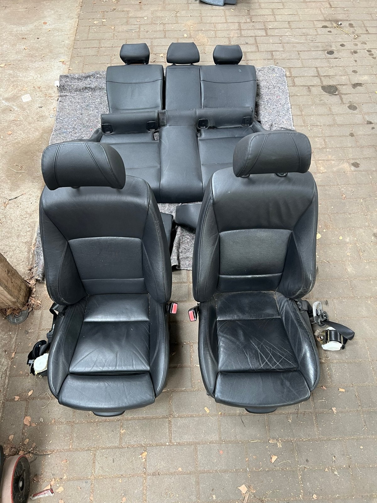 BMW E90 Elektrisch Zwart Leder Interieur, Auto-onderdelen, Ophalen, Gebruikt, BMW