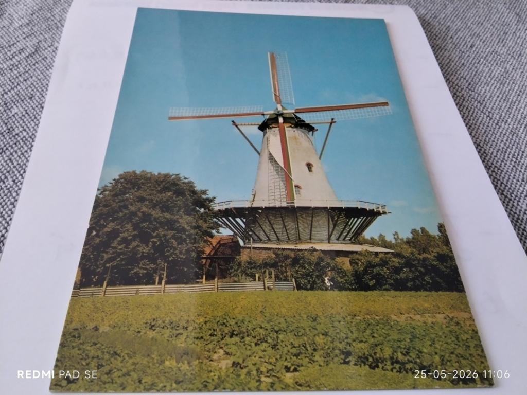 Ongelopen ansichtkaart Hollandse Molen. Wat waar?, Ophalen of Verzenden