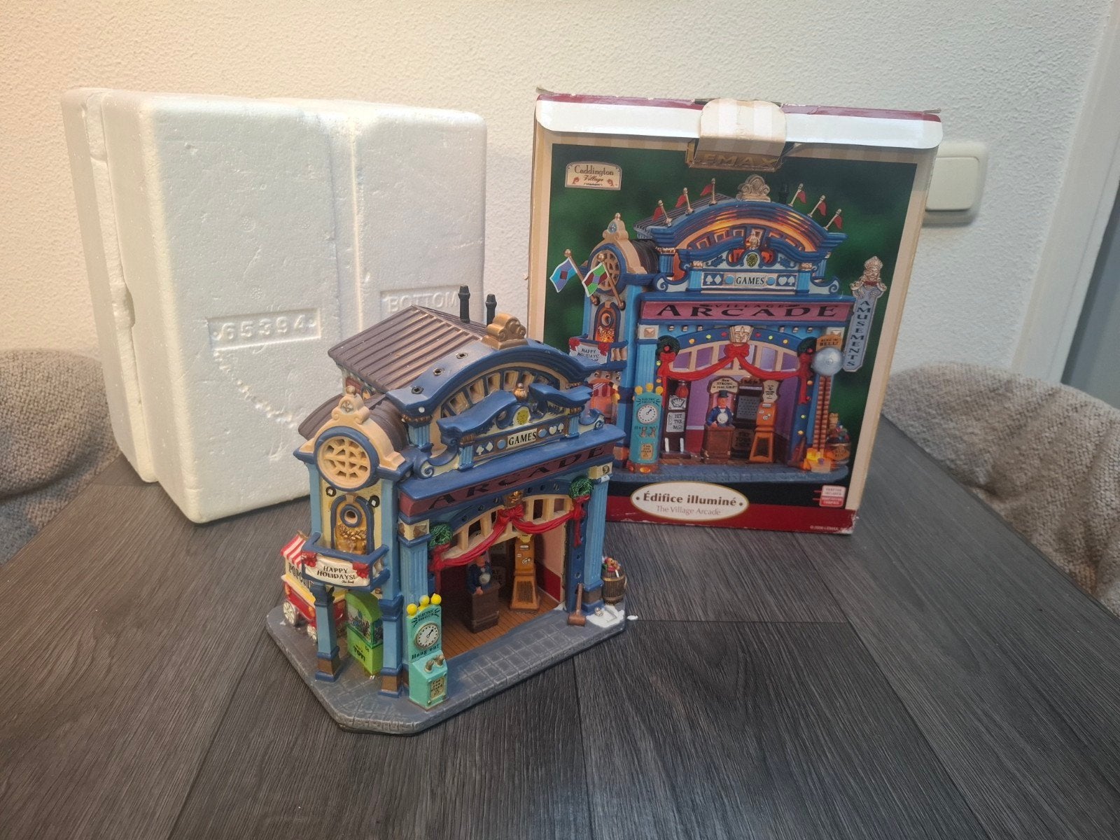 Lemax Retired  Village Arcade KermisCarnaval kerstdorp defec, Ophalen of Verzenden, Gebruikt
