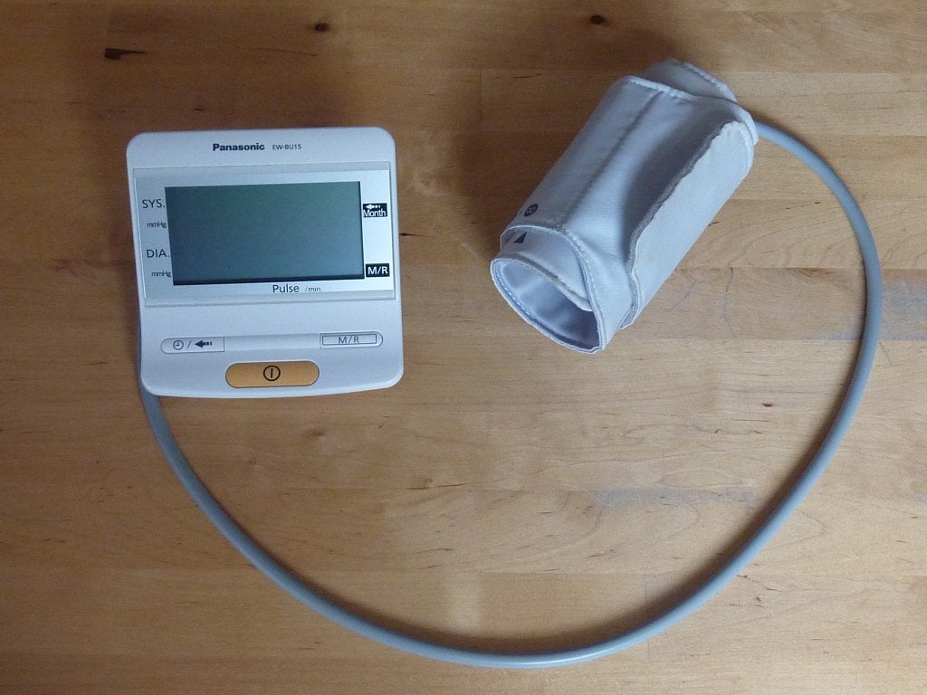 Panasonic bloeddrukmeter, Sport en Fitness, Ophalen of Verzenden, Gebruikt, Lichaamsverzorging