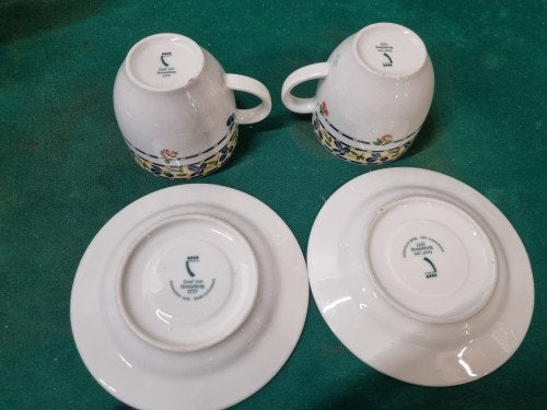 kop en schotels graf van henneberg 1777, Ophalen of Verzenden