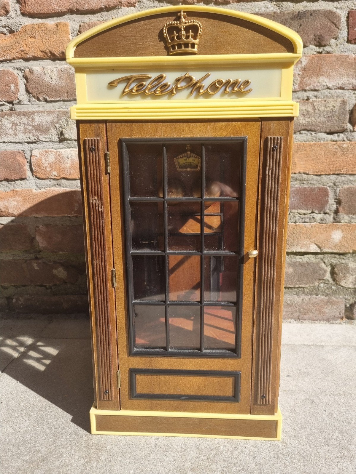 Retro Telefooncel Radio - Decoratieve Telefoon, Ophalen of Verzenden, Huis en Inrichting