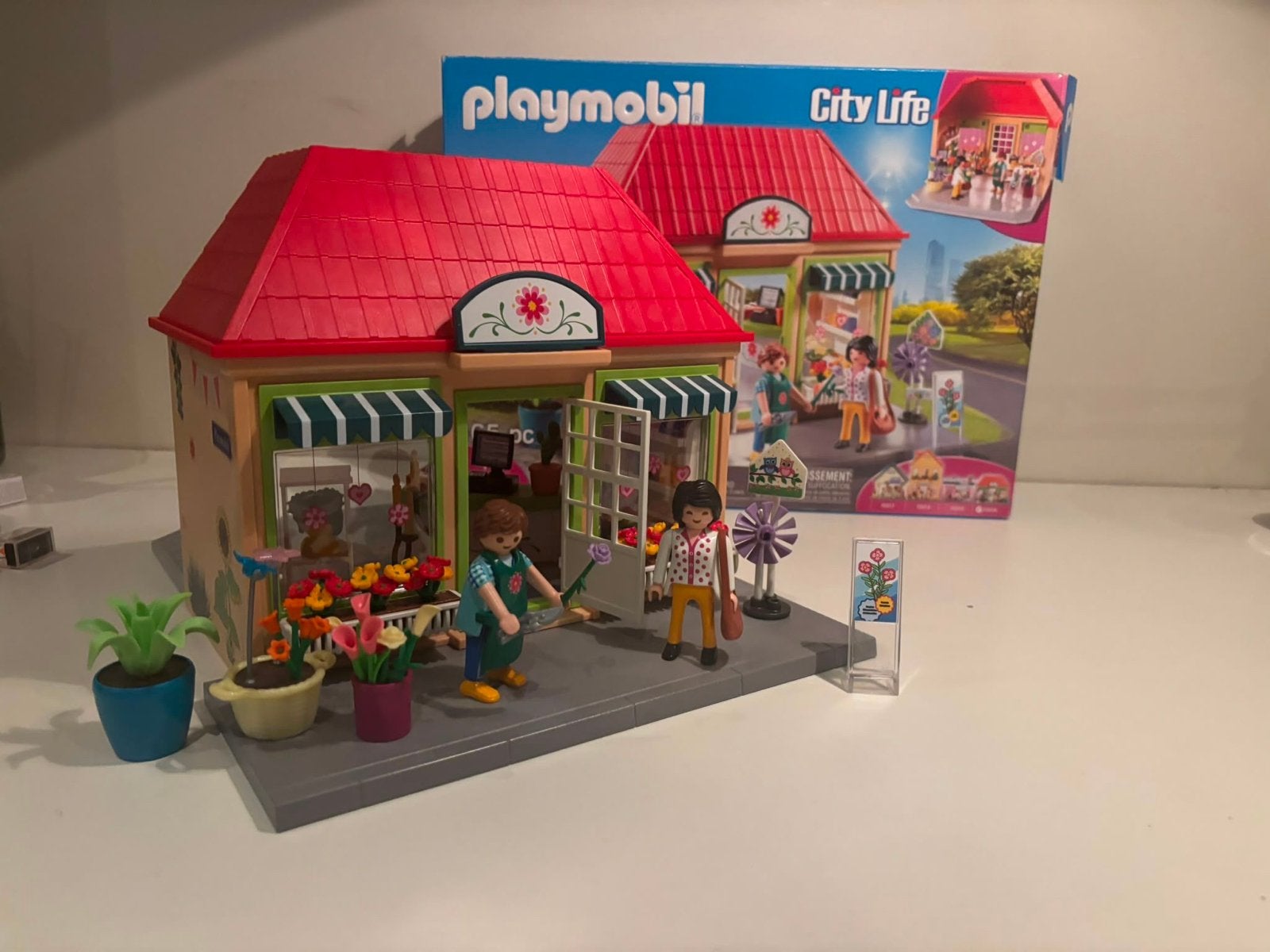 Playmobil City Life Bloemenwinkel 70016, Gebruikt, Gebouw, Complete set, Ophalen of Verzenden