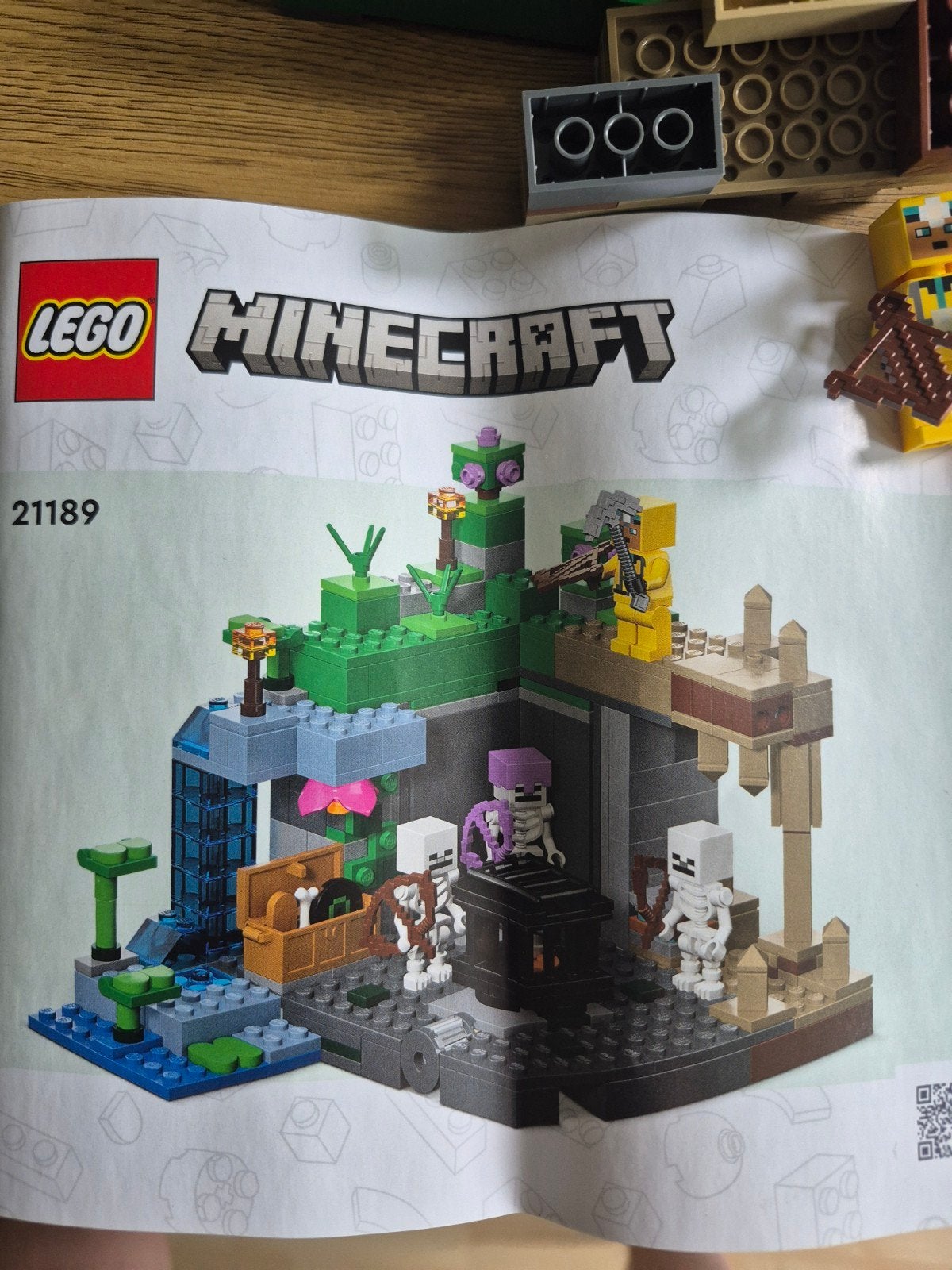 LEGO Minecraft 21189 The Skeleton Dungeon - Compleet, Minecraft, Lego, Ophalen of Verzenden, Complete set