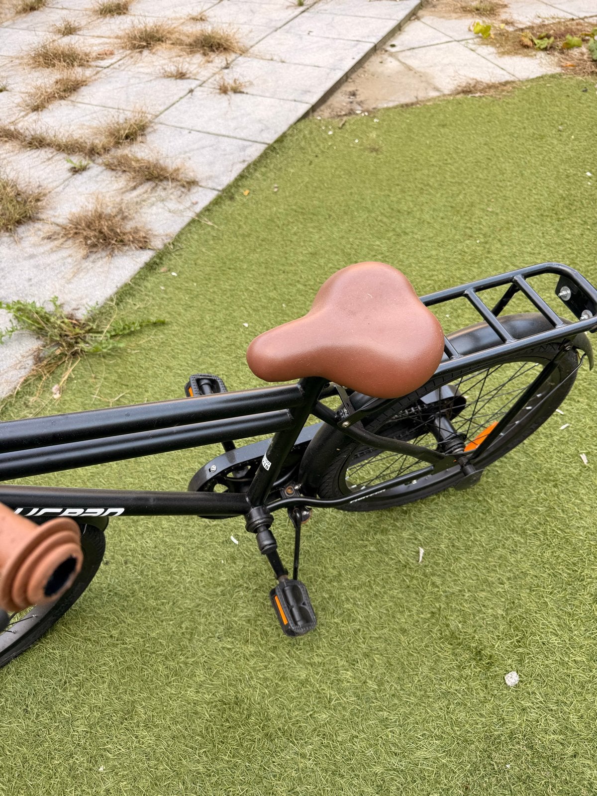Urban fiets met voordrager en terugtraprem, Fietsen en Brommers, Terugtraprem, Gebruikt, 50 tot 53 cm, Ophalen
