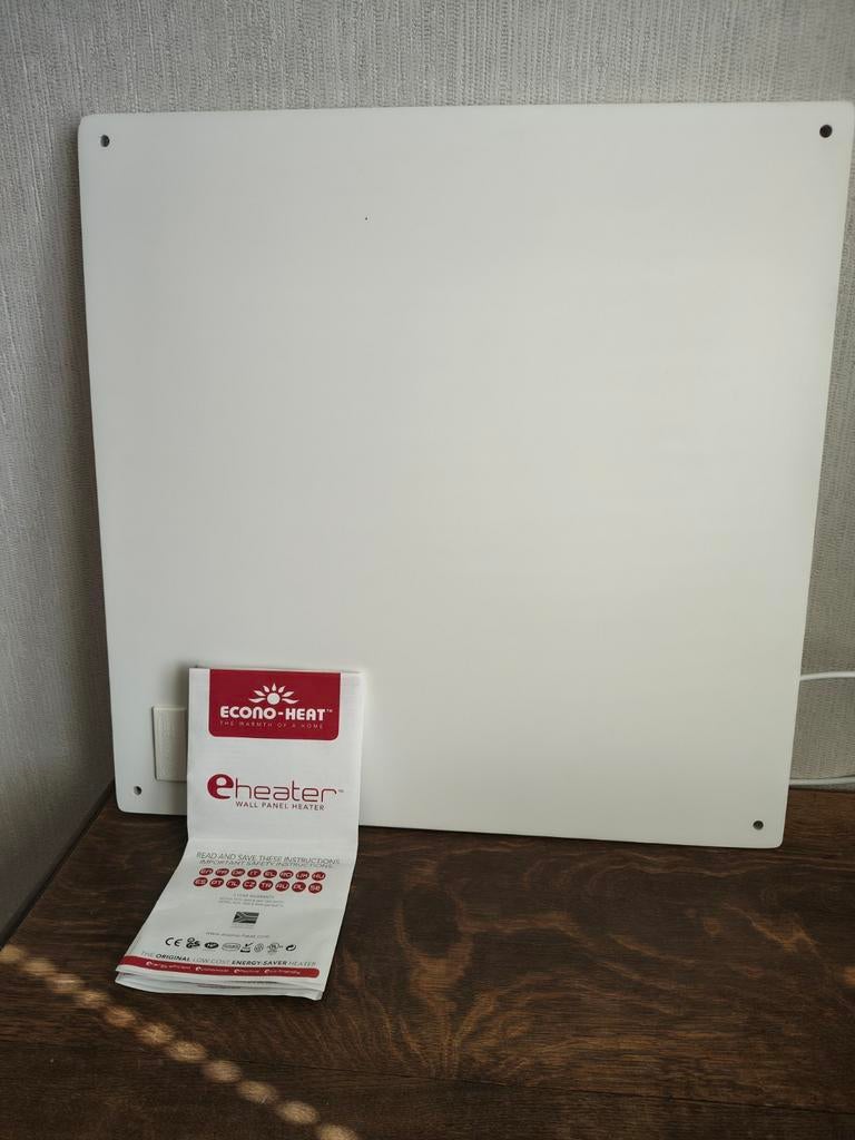 Econo-Heat eHeater 400W Wandpaneelverwarming, Doe-het-zelf en Verbouw, Verwarming en Radiatoren, Zo goed als nieuw, Kachel, 200 tot 500 watt