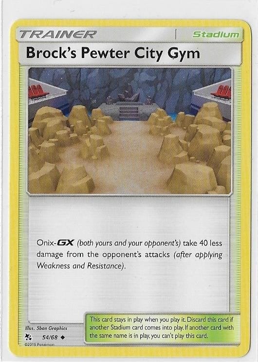 Hidden Fates,  Brock's Pewter City Gym [uncommon] 54/68, Verzenden, Nieuw, Losse kaart