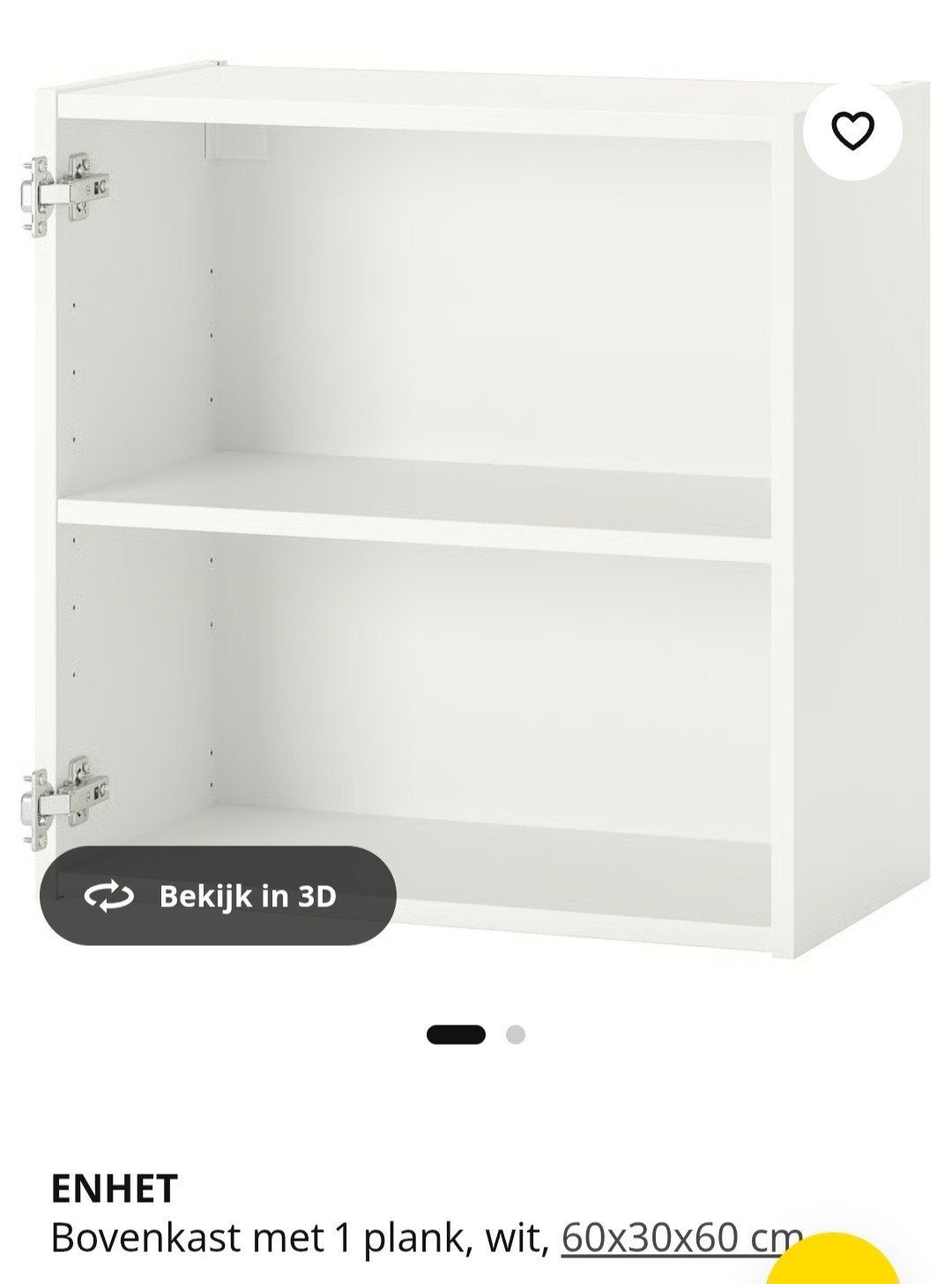 Keukenkastjes opberg kastje met deur wit ikea, Ophalen, Zo goed als nieuw