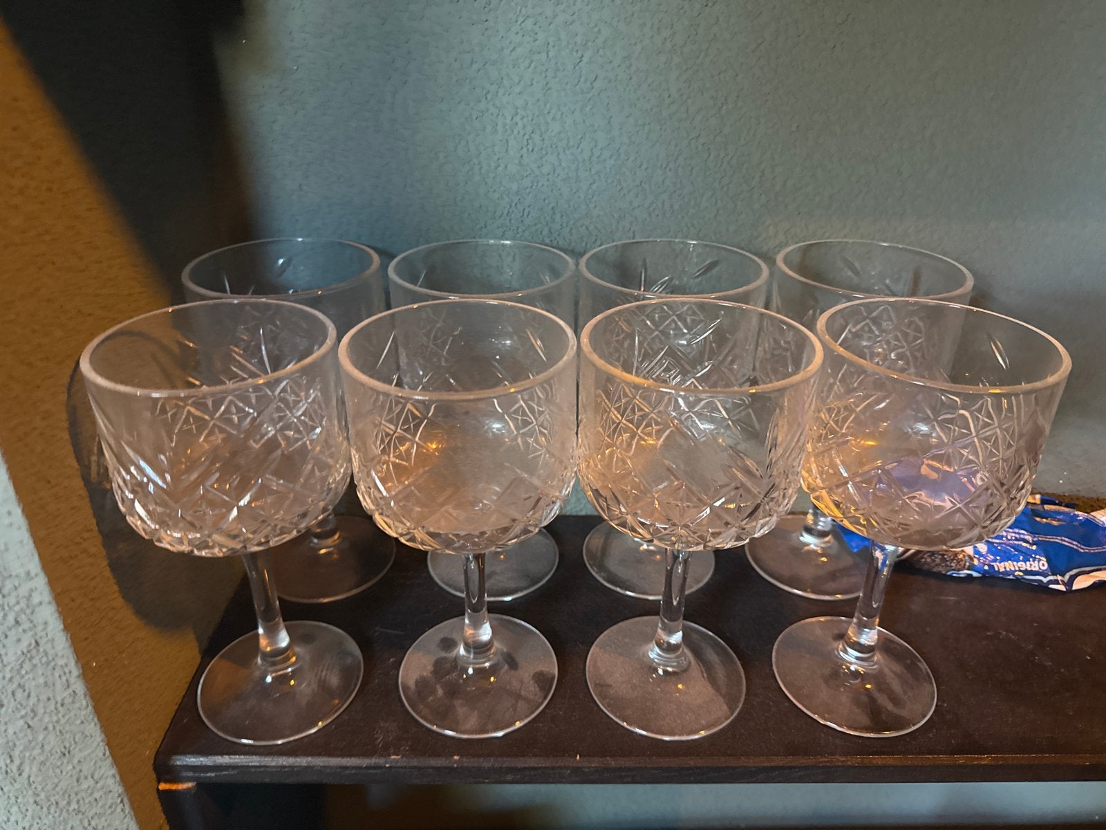 Mooie grote glazen, set van 8, Ophalen