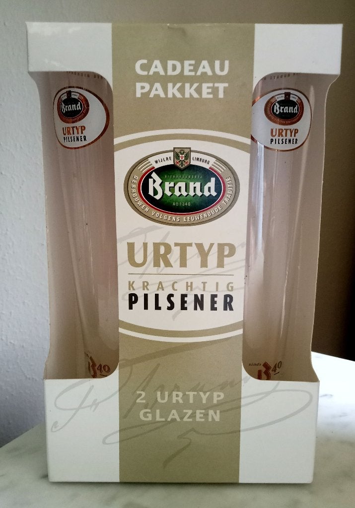 CADEAU-PAKKET BRAND URTYPE GLAZEN., Ophalen of Verzenden, Nieuw, Glas of Glazen, Brand