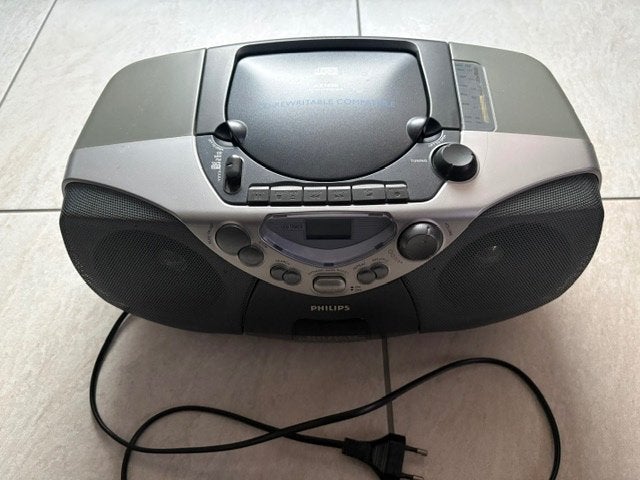 Draagbare Philips cd-soundmachine AZ 1080, Ophalen, Gebruikt, Radio, Met cd-speler