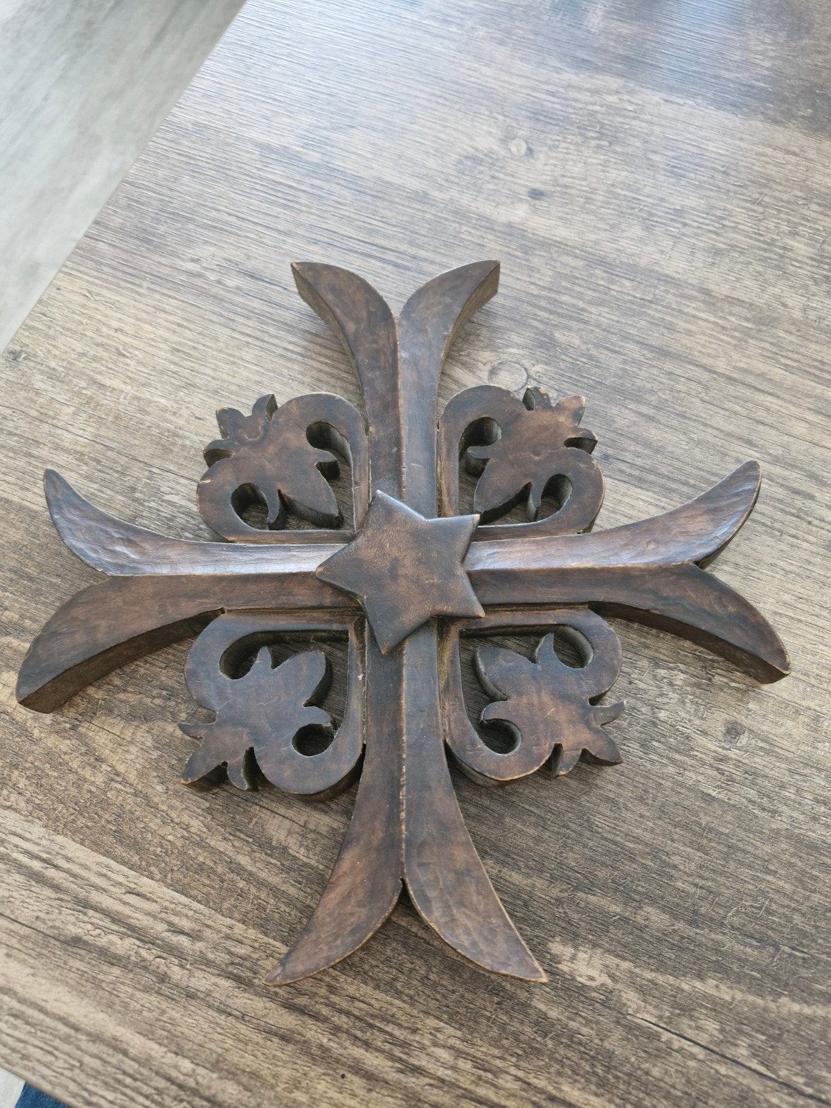 Oud houten Hugenoten kruis, Ophalen of Verzenden