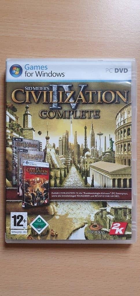 Sid Meier's Civilization IV Complete PC DVD - Strategie Game, Gebruikt, 1 speler, Ophalen of Verzenden, Strategie en Constructie
